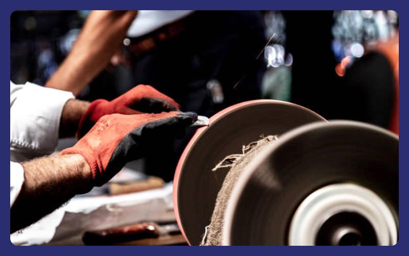 Güde messen slijpen